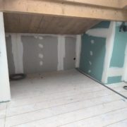 Travaux muraux dans la maison des Houches