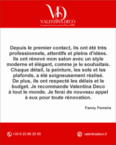 Valentina Deco : une rénovation moderne et élégante, dans les délais et le budget