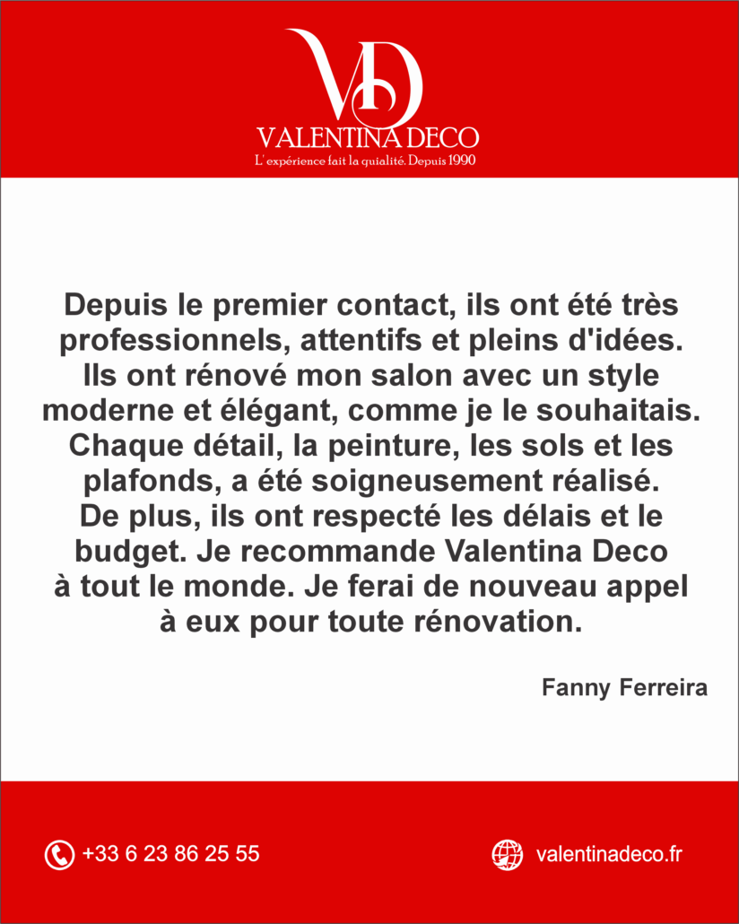 Valentina Deco : une rénovation moderne et élégante, dans les délais et le budget