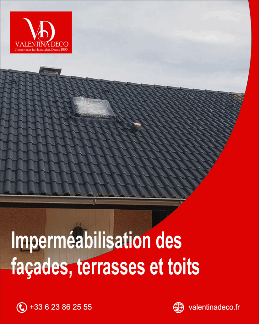 Imperméabilisation des façades, terrasses et toits