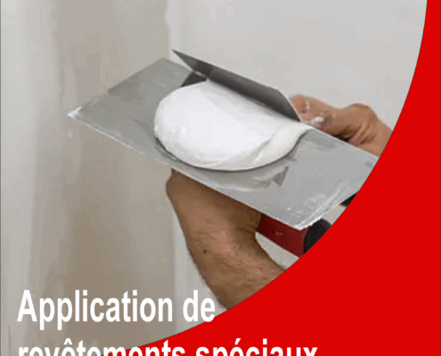 Application de revêtements spéciaux