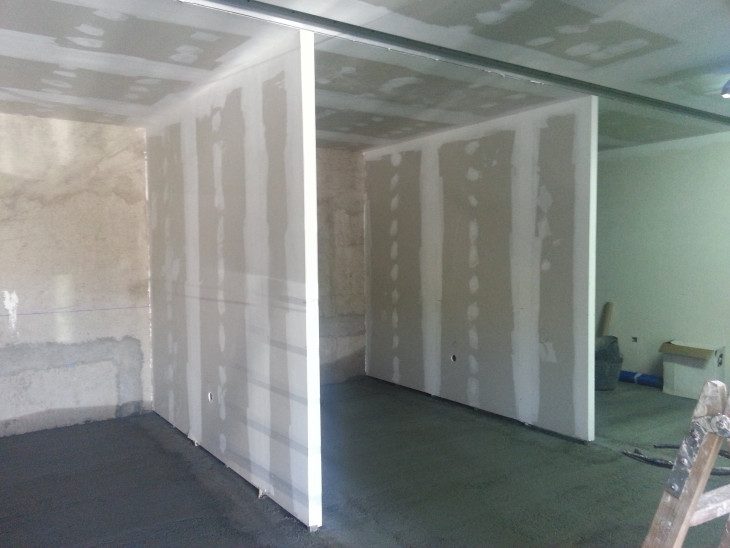 préparation de plaques de plâtre