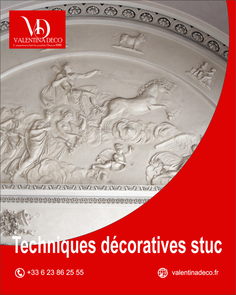 techniques décoratives en stuc Magland