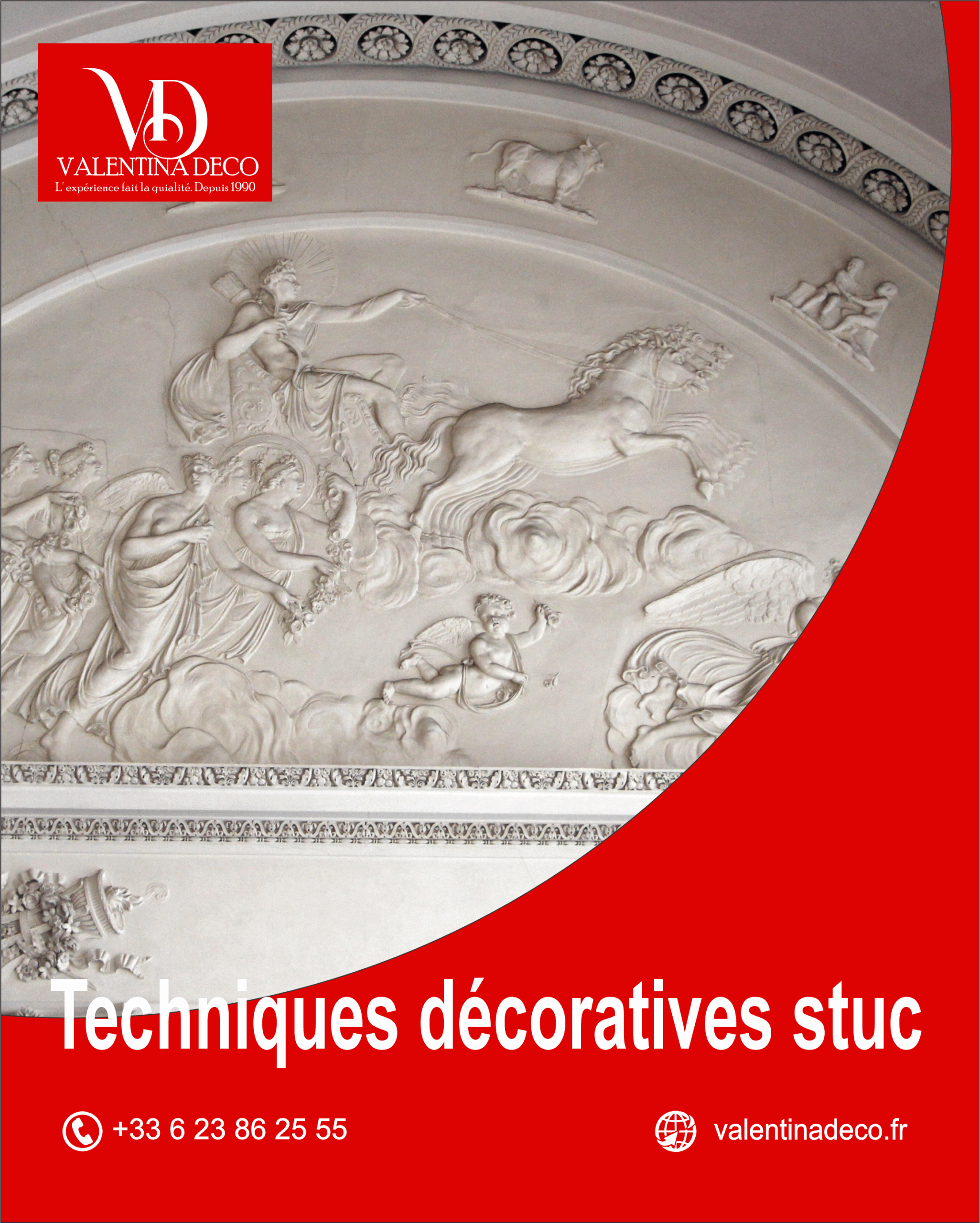 techniques décoratives en stuc Magland