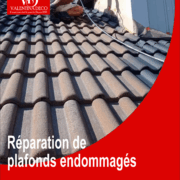 Réparation de plafonds endommagés