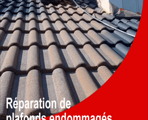 Réparation de plafonds endommagés