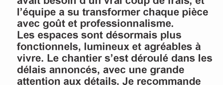 Une transformation réussie